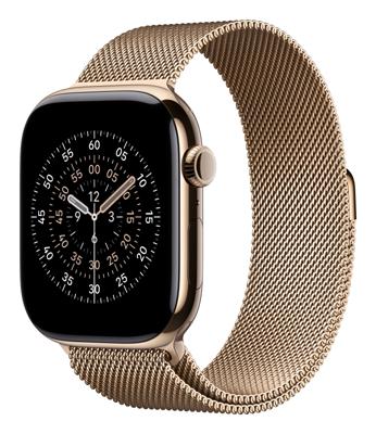 Apple Watch Band - Milanees bandje - 46 mm - Goud - S/M