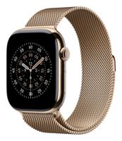 Apple Watch Band - Milanees bandje - 46 mm - Goud - S/M - thumbnail