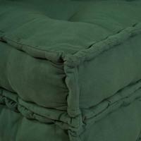 Poef modulair 70x70x54 stof groen - thumbnail