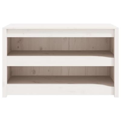 Keukenkast voor buiten 106x55x64 cm massief grenenhout wit