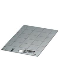 Phoenix Contact 0828779 US-EMP (27X27) Apparaatmarkering Montagemethode: Vastklemmen Markeringsvlak: 27 x 27 mm Wit Aantal markeringen: 150 10 katernen - thumbnail