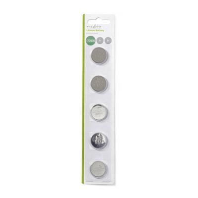 Nedis BALCR24305BL Lithium Knoopcel-batterij Cr2430 3 V 5 Stuks Blister