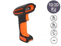 Delock 90507 2D-barcodescanner Bluetooth 1D, 2D LED Zwart, Oranje Smartphone- en tabletscanner - thumbnail
