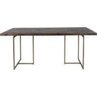 Dutchbone Eettafel 'Class' Antique Brass, 180 x 90cm - thumbnail
