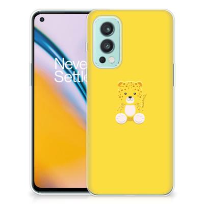 OnePlus Nord 2 5G Telefoonhoesje met Naam Baby Leopard