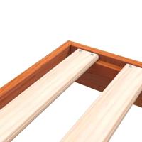 Bedframe massief grenenhout wasbruin 90x190 cm - thumbnail
