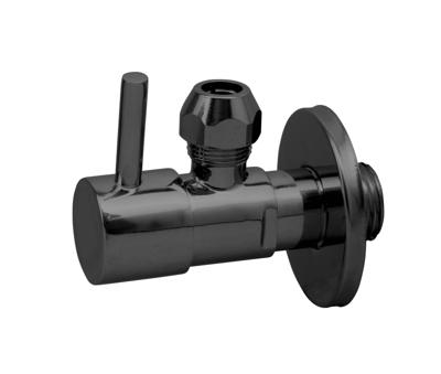 Best Design Hoekstopkraan Solara met Rozet 3/8 x 10 mm Gunmetal Best Design Hoekstopkraan Solara met Rozet 3/8 x 10 mm Gunmetal