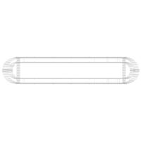 VidaXL Gabion plantenbak verhoogd 260x50x50 cm gegalvaniseerd ijzer - thumbnail