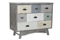 Ladenkast Home ESPRIT Grijs Multicolour Cottage 100 x 40 x 80 cm - thumbnail