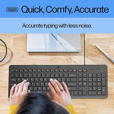 HP 150 Wired Keyboard (664R5AA) toetsenbord HP 150 Wired Keyboard (664R5AA) toetsenbord