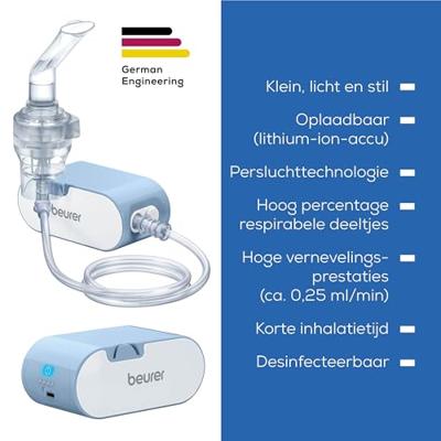 Beurer Inhalator Met mondstuk, Met neusstuk, Met ademmasker - thumbnail