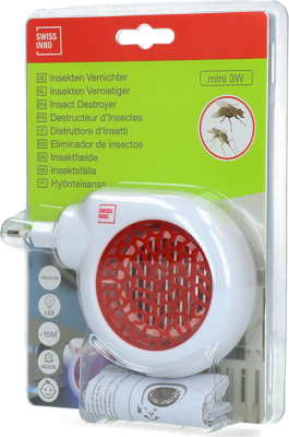 Swissinno Premium Mini 3W 1 243 001 Vliegenlamp UV-lamp, Stroomgaas 3 W (l x b x h) 145 x 35 x 100 mm Wit, Rood 1 stuk(s) Swissinno Premium Mini 3W 1 243 001 Vliegenlamp UV-lamp, Stroomgaas 3 W (l x b x h) 145 x 35 x 100 mm Wit, Rood 1 stuk(s)