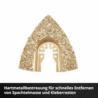 Einhell 708070 Delta Raspel HM, 80mm Hardmetaal Rasp 80 mm 1 stuk(s) - thumbnail