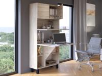 Kast met bureau HOMELA 4 deuren sonoma eik - thumbnail