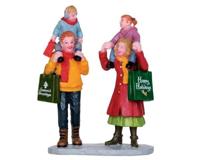 Lemax family christmas shopping kerstdorp figuur type 3 Vail Village 2012 - thumbnail