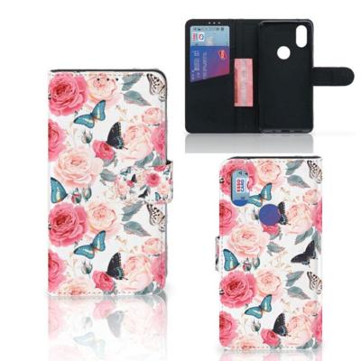 Xiaomi Mi Mix 2s Hoesje Butterfly Roses Xiaomi Mi Mix 2s Hoesje Butterfly Roses