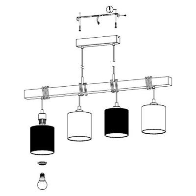 Eglo Stalen hanglampTownshend 2 curiosa - 49927