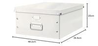 Leitz WOW opbergdoos Click & Store, ft A3, wit - thumbnail