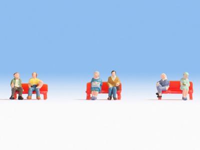 NOCH 44203 Z Passanten. figuren Geverfd, Zittend