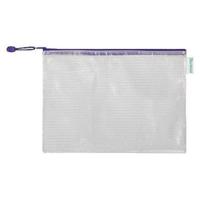 Opbergtas Tarifold met rits 330x240mm PVC blauw - thumbnail