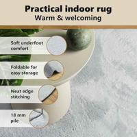 VidaXL Vloerkleden huarte grijs 80 x 150 cm polyester - thumbnail