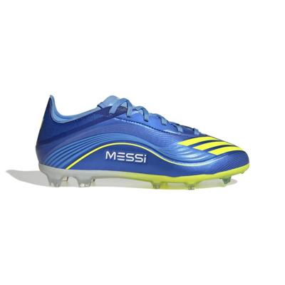 adidas F50 Messi Elite Gras Voetbalschoenen (FG) Kids Blauw Geel