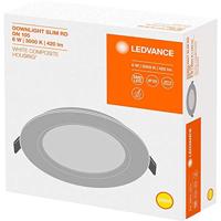 LEDVANCE 4058075078970 DOWNLIGHT SLIM ROUND (EU) LED-inbouwlamp LED LED vast ingebouwd 6 W Wit - thumbnail
