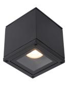 Lucide AVEN - Plafondspot Badkamer - 1xGU10 - IP65 - Zwart - thumbnail