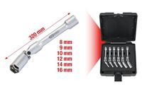 KS Tools 500.7320 3/8 gloeibougiesleutelset, lang, 6-delig - thumbnail
