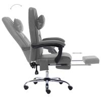 Massage kantoorstoel kunstleer antraciet - thumbnail
