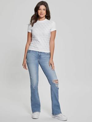 Guess 4G-Logo T-Shirt Dames Wit - Maat S - Kleur: Wit | Soccerfanshop Guess 4G-Logo T-Shirt Dames Wit - Maat S - Kleur: Wit | Soccerfanshop