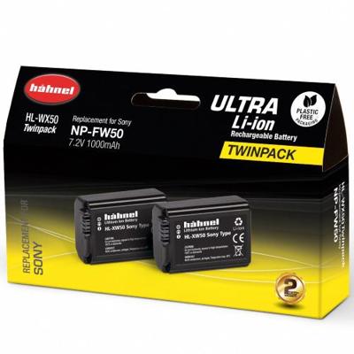 Hahnel HL-XW50 Ultra - Sony NP-FW50 Twin Pack