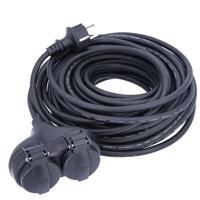 AS Schwabe 60662 Stopcontactsplitter Zwart - thumbnail