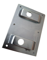 Waelbers Grondplaat boerenklinkstel, blauw verzinkt (GV) - 1 Stuk(s) - OND1541 - thumbnail