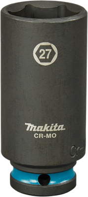 Makita krachtdop impact black, 1/2 27mm lang - e-16536 Makita krachtdop impact black, 1/2 27mm lang - e-16536