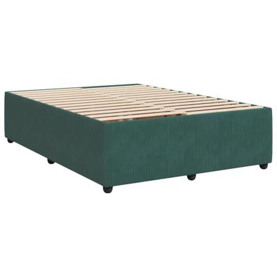 Bedframe zonder matras 160x200 cm fluweel donkergroen