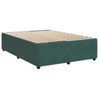Bedframe zonder matras 160x200 cm fluweel donkergroen - thumbnail