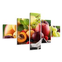 Schilderij - Vers zomer fruit, 5 luik, Premium print - thumbnail