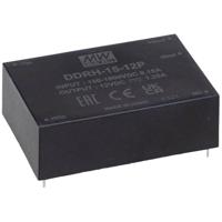 MEAN WELL DDRH-15-12P DC/DC-converter, print 12 V/DC Aantal uitgangen:1 x Inhoud 1 stuk(s) - thumbnail