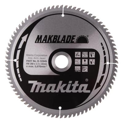 Makita Afkortzaagblad voor Hout | Makblade | Ø 260mm Asgat 30mm 80T - B-32845