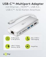 goobay USB-C Multiport Adapter HDMI 4k30Hz + PD 60W - thumbnail
