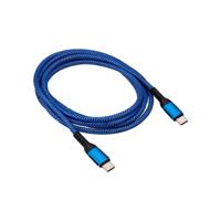 Akyga AK-USB-38 USB-kabel USB-C stekker, USB-C stekker 1.80 m Blauw - thumbnail
