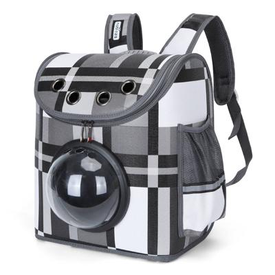 Nobleza Katten rugtas met bol astronaut venster - Tot 7 kg - Grijs