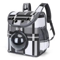 Nobleza Katten rugtas met bol astronaut venster - Tot 7 kg - Grijs - thumbnail