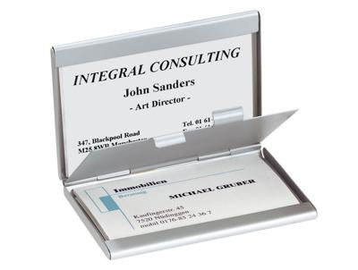 Sigel SI-VZ136 Visitekaartetui Twin Zilver 2 Vakken Sigel SI-VZ136 Visitekaartetui Twin Zilver 2 Vakken