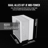 Corsair 6500D AIRFLOW Midi-tower PC-behuizing Wit Zijvenster - thumbnail