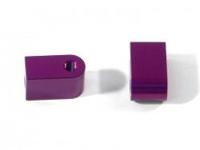 Aluminium servo mount 10mm (purple/1pair) - thumbnail