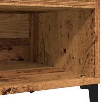 Platenkast 84,5x38x48 cm bewerkt hout oud houtkleurig - thumbnail