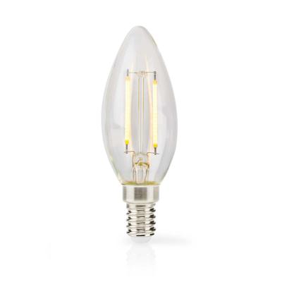 LED-Filamentlamp E14 | Kaars | 7 W | 806 lm | 2700 K | Warm Wit | Aantal lampen in verpakking: 1 Stuks | Doorzichtig