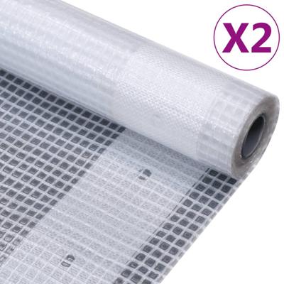 VidaXL Dekzeilen 2 st leno 260 g/m² 3x2 m wit VidaXL Dekzeilen 2 st leno 260 g/m² 3x2 m wit
